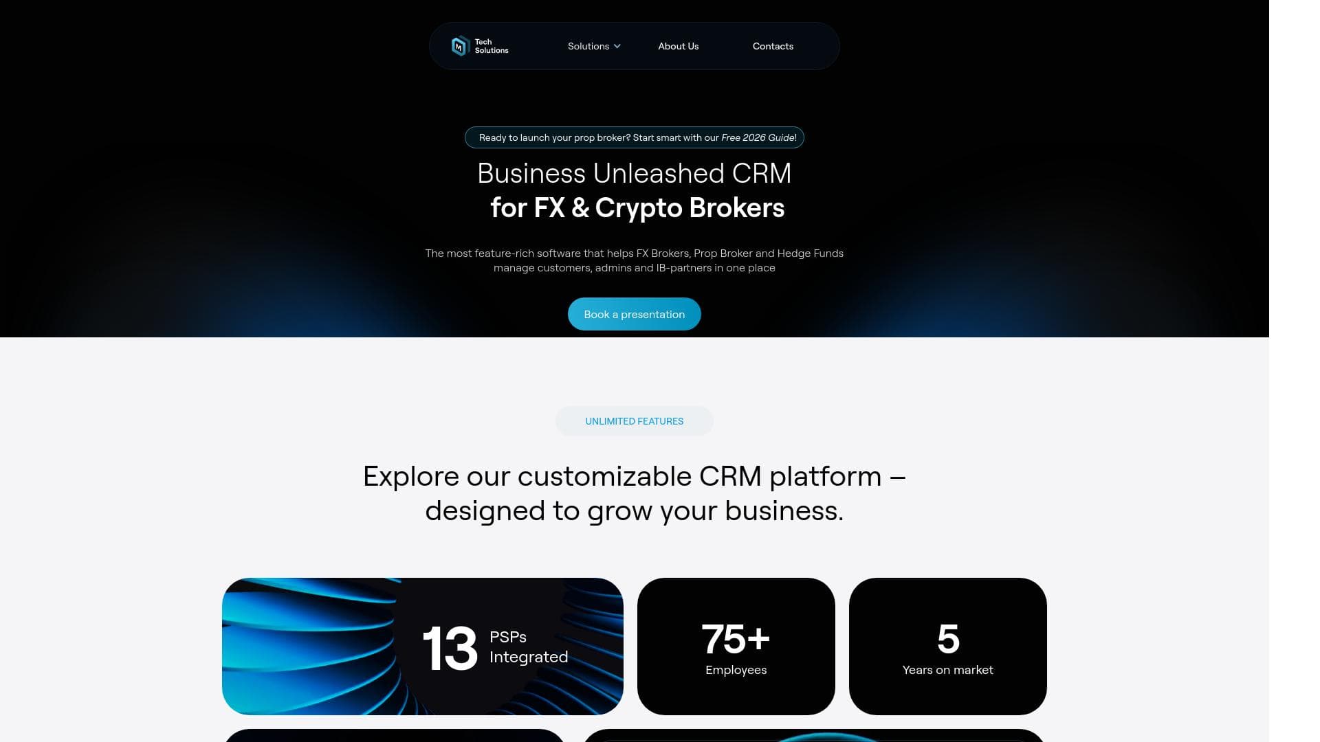 MMTech Solutions website homepage