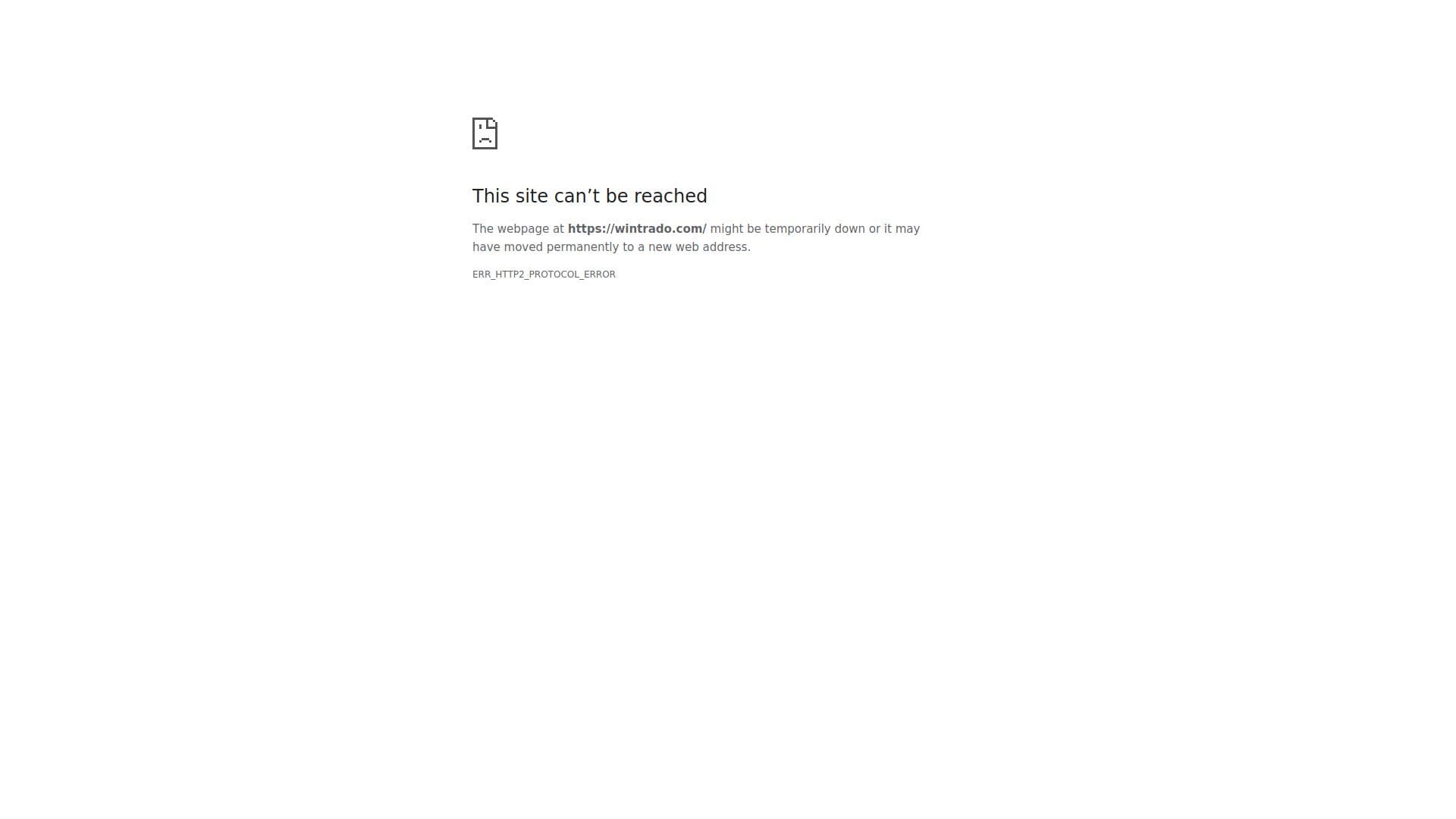 Wintrado website homepage